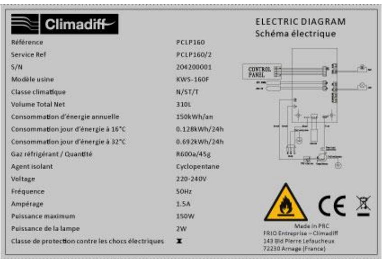 DARRY CPW204B1 - TARGHETTA INFORMATIVA - 1