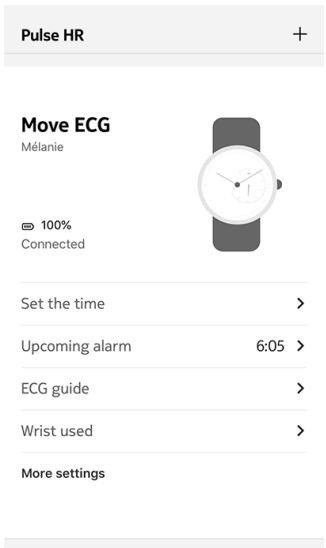 WITHINGS Move ECG - Activer la fonction Alarme - 1