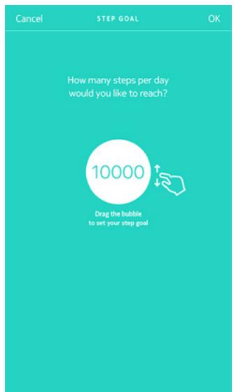 WITHINGS Move ECG - Modifier mon objectif d'activité - 2