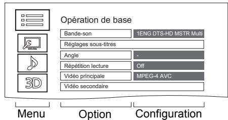PANASONIC DMR6UBT1IEC - Affichez le menu Lecture. - 1