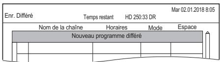 PANASONIC DMR6UBT1IEC - Programmation manuelle d'un enregistrement différé - 1