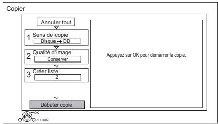 PANASONIC DMR6UBT1IEC - Copie d'un support vers le DD - 1