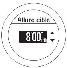 EPSON E11E203213 - Sélectionnez le temps cible pour un kilomètre/mile. - 1