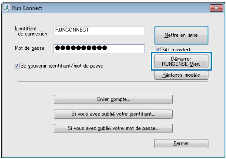 EPSON E11E203213 - ■ Cliquez sur Demarrer RUNSENSE View dans l'écran Run Connect. - 1