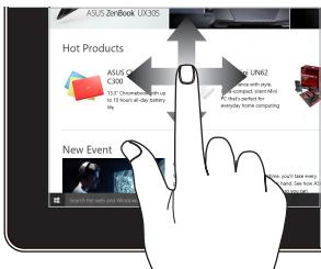 ASUS UX331UA-C413 - Fonctionnalités multi-gestes de l'écran tactile - 7