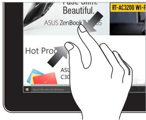 ASUS UX331UA-C413 - Fonctionnalités multi-gestes de l'écran tactile - 6