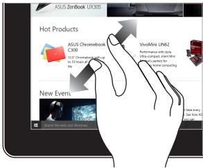 ASUS UX331UA-C413 - Fonctionnalités multi-gestes de l'écran tactile - 5