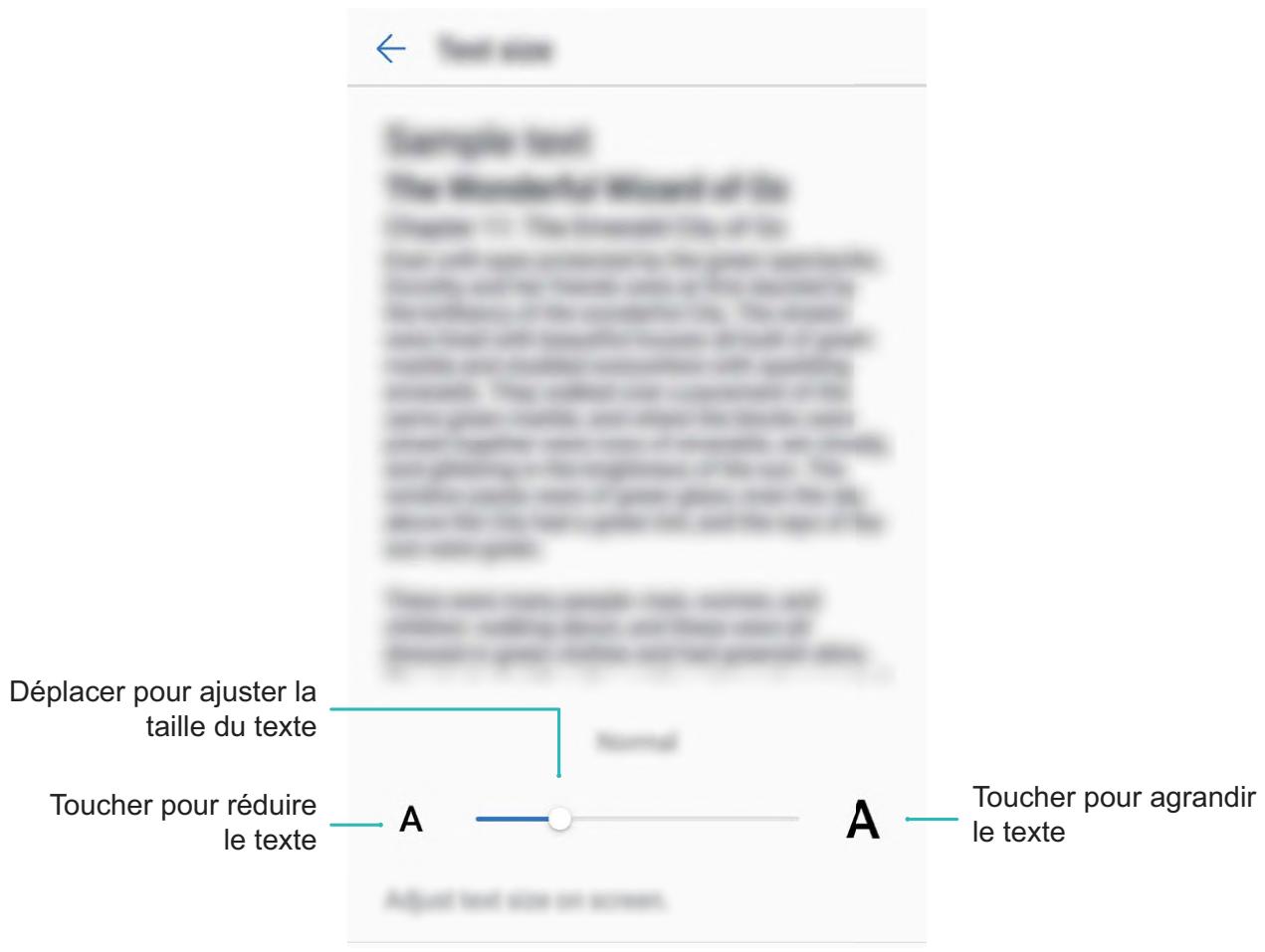 HUAWEI NC - Changer les paramètres d'affichage - 1