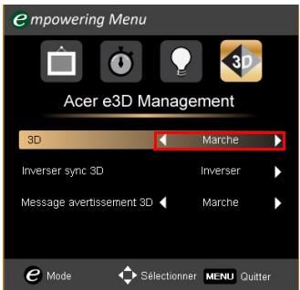 ACER P1273B - Configuration d'un environnement 3D - 2