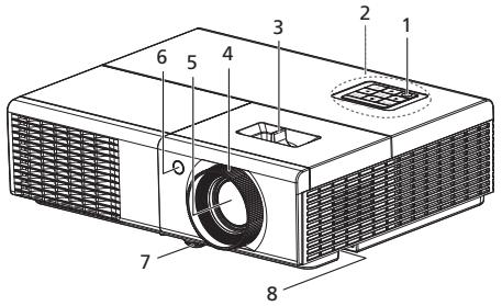 ACER P1273B - Vue Externe du Projecteur - 1