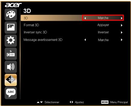 ACER P1273B - Regarder des DVD ou des disques Blu-Ray en 3D - 2