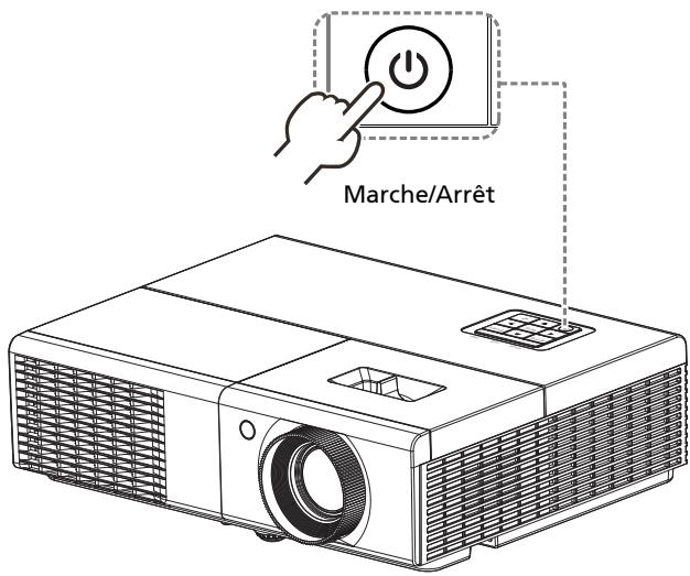 ACER P1273B - Mise sous tension du projecteur - 1