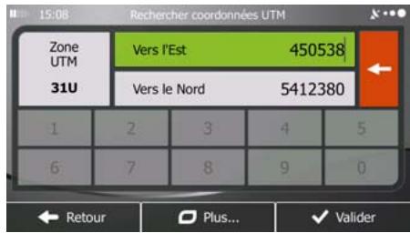 MAPPY ULTI X575 CAMP EUROPE - Saisir les coordonnées de la destination - 2