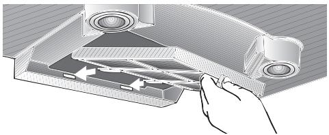 BOSCH DKE655755955M - Inserting the filter: - 1