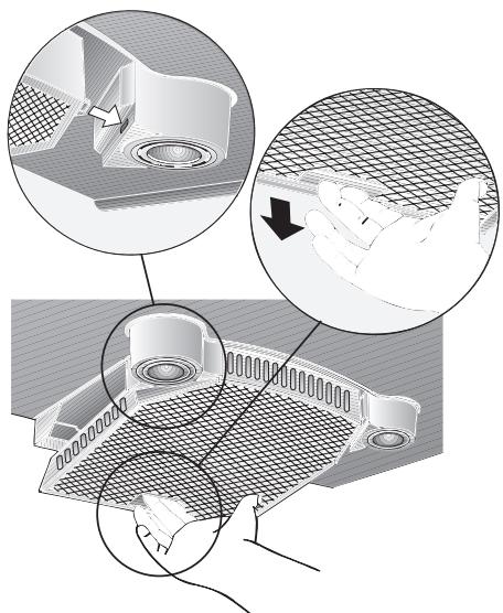 BOSCH DKE655755955M - Metalen vetfilters verwijderen en aanbrengen: - 1