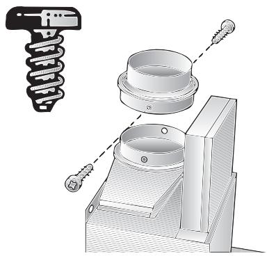 BOSCH DKE655755955M - Collegamento del tubo di scarico ∅ 120 mm: - 1