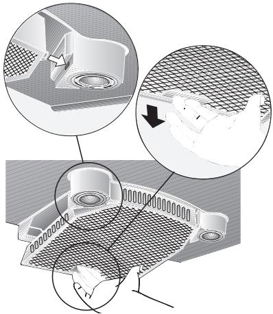 BOSCH DKE655755955M - Desmontar y montar los filtros antigrasa metálicos: - 1