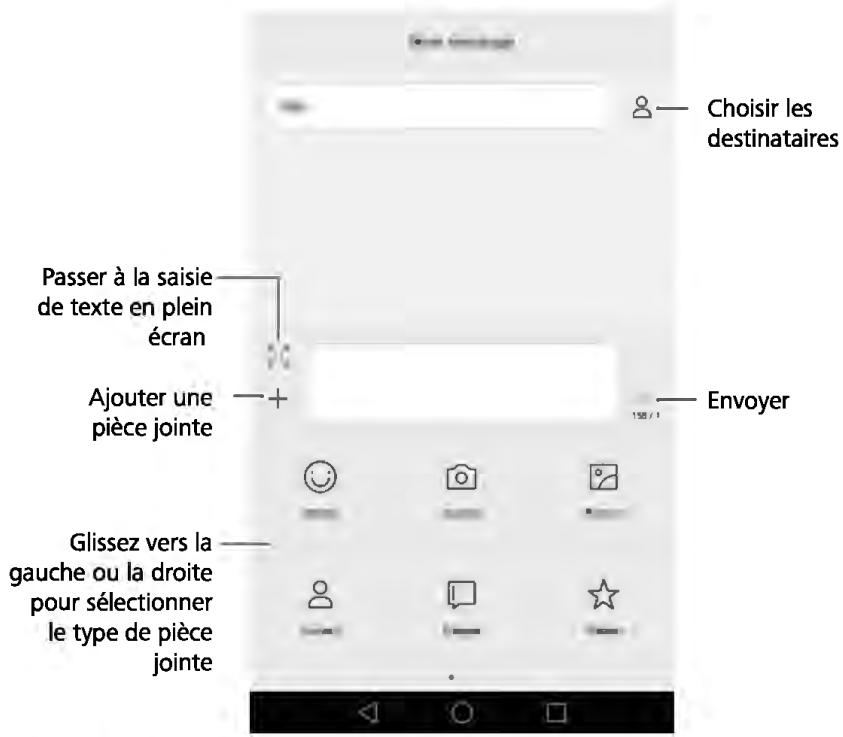 HUAWEI P9 LITE BLACK - Envoyer un message - 1