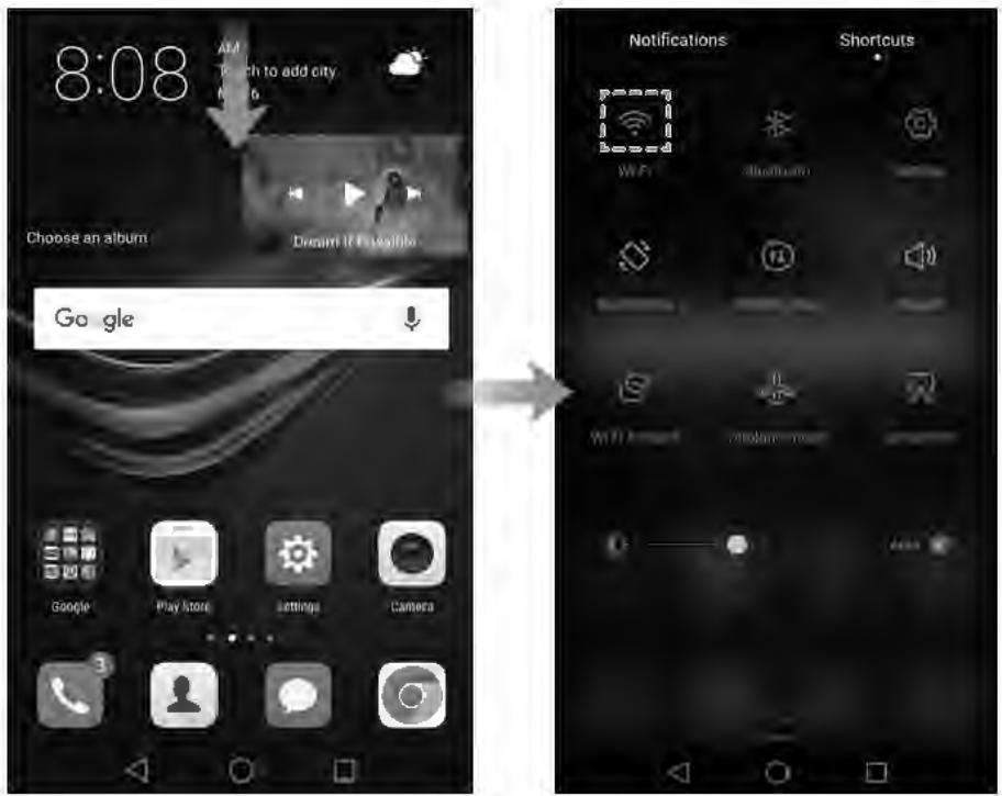 HUAWEI P9 LITE BLACK - Se connecter à un réseau Wi-Fi - 1