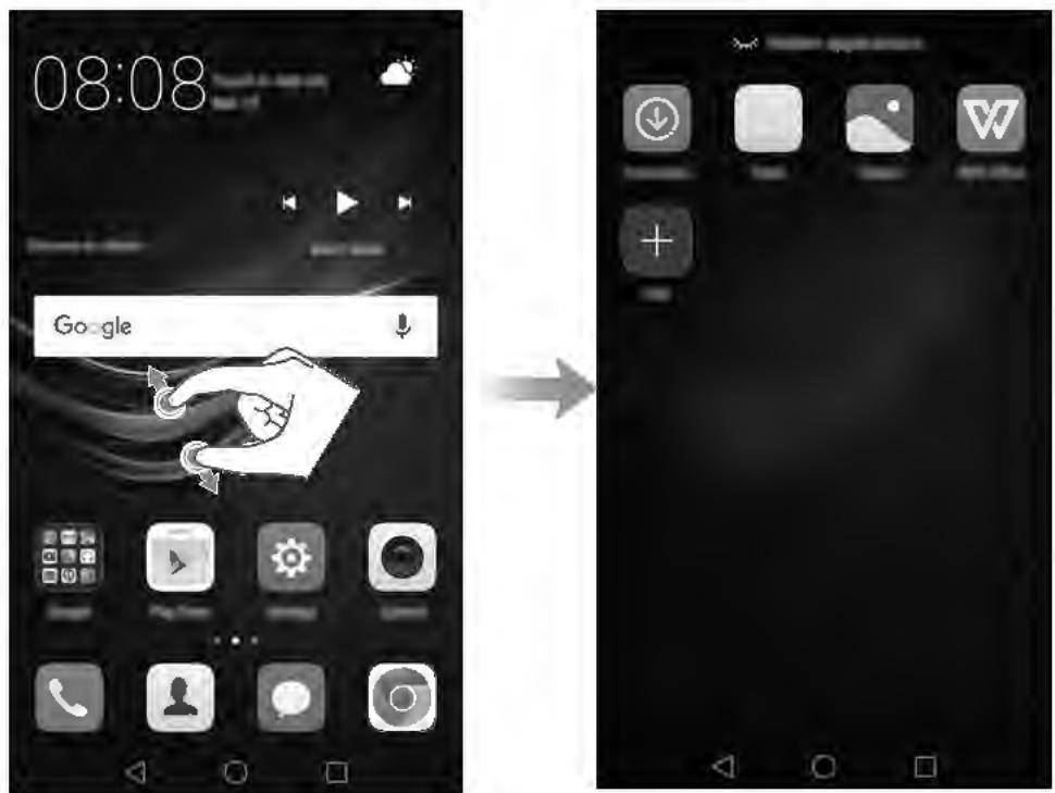 HUAWEI P9 LITE BLACK - Supprimer un widget ou une icône - 3