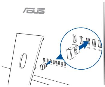 ASUS Zen AiO ZN241iCUR-RAO16T - Connector un clavier ou une souris sans fil (disponible sur une selection de modèles) - 2