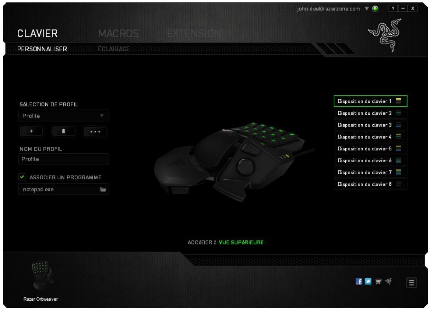 RAZER ORBWEAVER 2014 - Vue latérale - 1