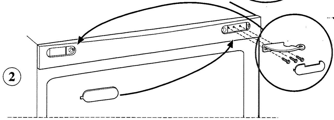 ARISTON MBA 3818 CBS - Réversibilité de l'ouverture des portes - 2