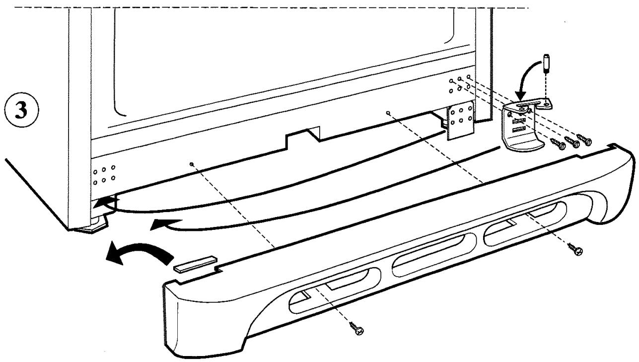 ARISTON MBA 3818 CBS - Réversibilité de l'ouverture des portes - 3