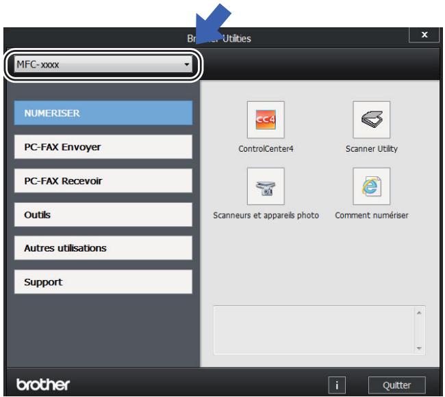 BROTHER MFC-1910DW - Accès à Brother Utilities (Windows®) - 3
