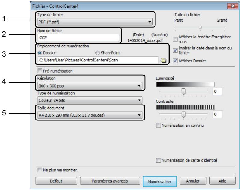 BROTHER MFC-1910DW - Cliquez sur Fichier sous l'onglet Numérisation. - 2
