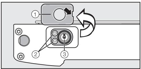 MIELE KWL 4712 SED INOX - Interchanger la serrure : - 1