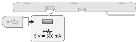 DARTY 36 DaRry LGBARRE DE SONS80QY - Brancher le périphérique USB dans le port USB au dos du produit. - 1