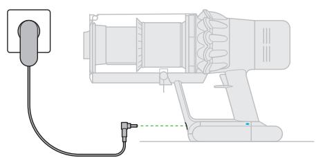 DYSON V11TotalClean - Polnjenie in shranjevanje naprave - 2