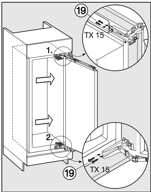 MIELE FN3402 - Fixation de l'appareil dans sa niche - 1