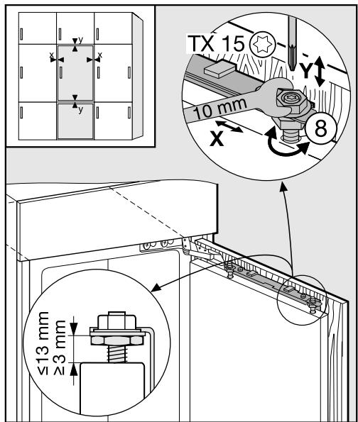 MIELE FN3402 - Montage de la porte du meuble - 7