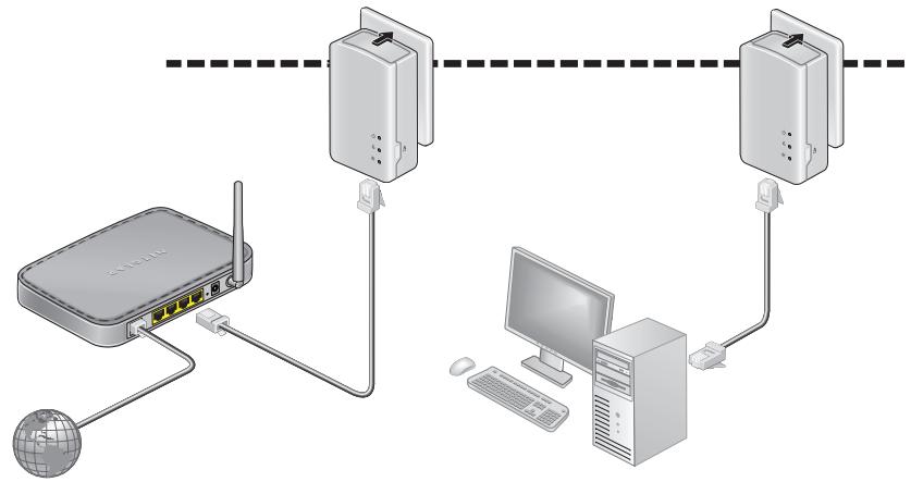 NETGEAR CPL PLP1000-100FR - Installation de vos adaptateurs - 1