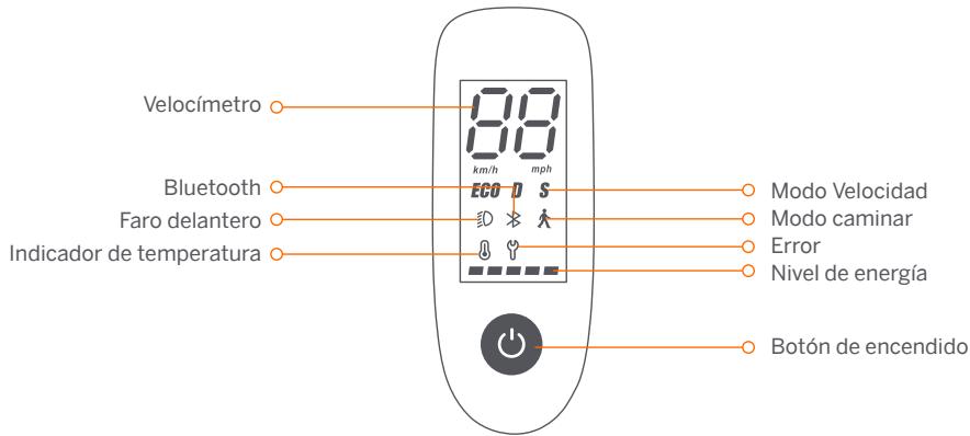 NINEBOT D18E - Panel de control y botón de encendido - 1