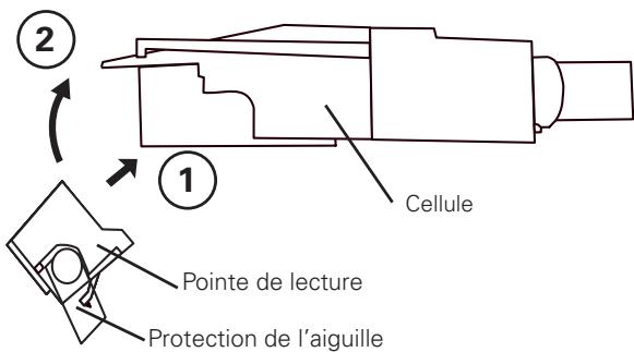 DENON DP-200 USB - Pose de la pointe de lecture - 1