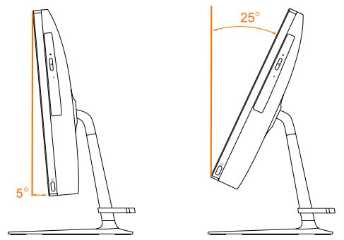 LENOVO iDCTR AIO 520-22AST - Réglage du socle de l'ordinateur - 1