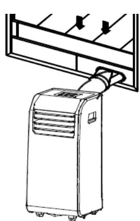 AERIAN AACSOcO - Installer le tuyau d'évacuation sur la barre coulissant de fenêtre - 6