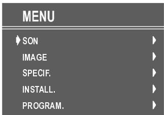 HITACHI NC - Système de menus - 1