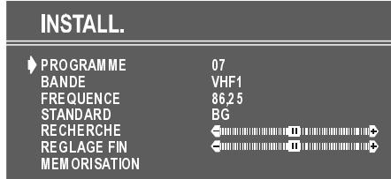 HITACHI NC - Sélection de l'option FREQUENCY (Frequency) - 1