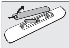 PHILIPS TELEC O SRU 530/86 - Insertion des piles - 1