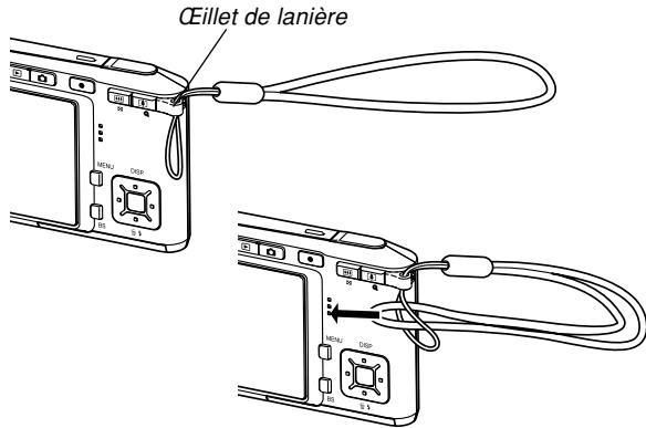 CASIO EXILIUM EX-S 500G - Fixation de la lanière - 1