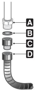 A B C D