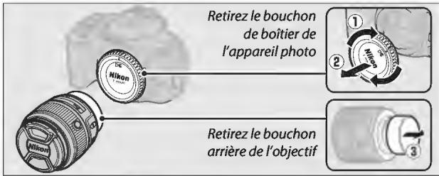 NIKON D5500+AF-P 18-55 - Fixez un objectif. - 1