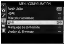 NIKON D5500+AF-P 18-55 - Activez le Wi-Fi intégré de l'appareil photo. - 1