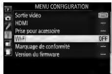 NIKON D5500+AF-P 18-55 - Activez le Wi-Fi intégré de l'appareil photo. - 1