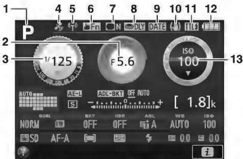 NIKON D5500+AF-P 18-55 - Affichage des informations - 2