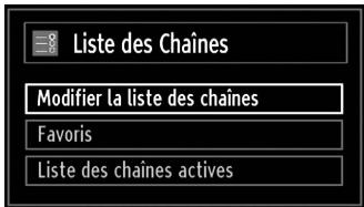 BRANDT B2211 LED FHD - Gestion des chaînes : Liste des chaînes - 1